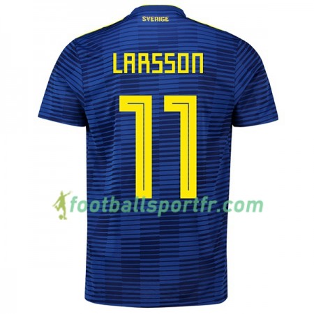 Tenue Suède Larsson 11 Exterieur Coupe du monde 2018 Maillot de Foot